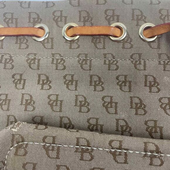 Vintage Dooney & Bourke Purse Tan Brown Made in USA Handle Bag - Picture 11 of 14